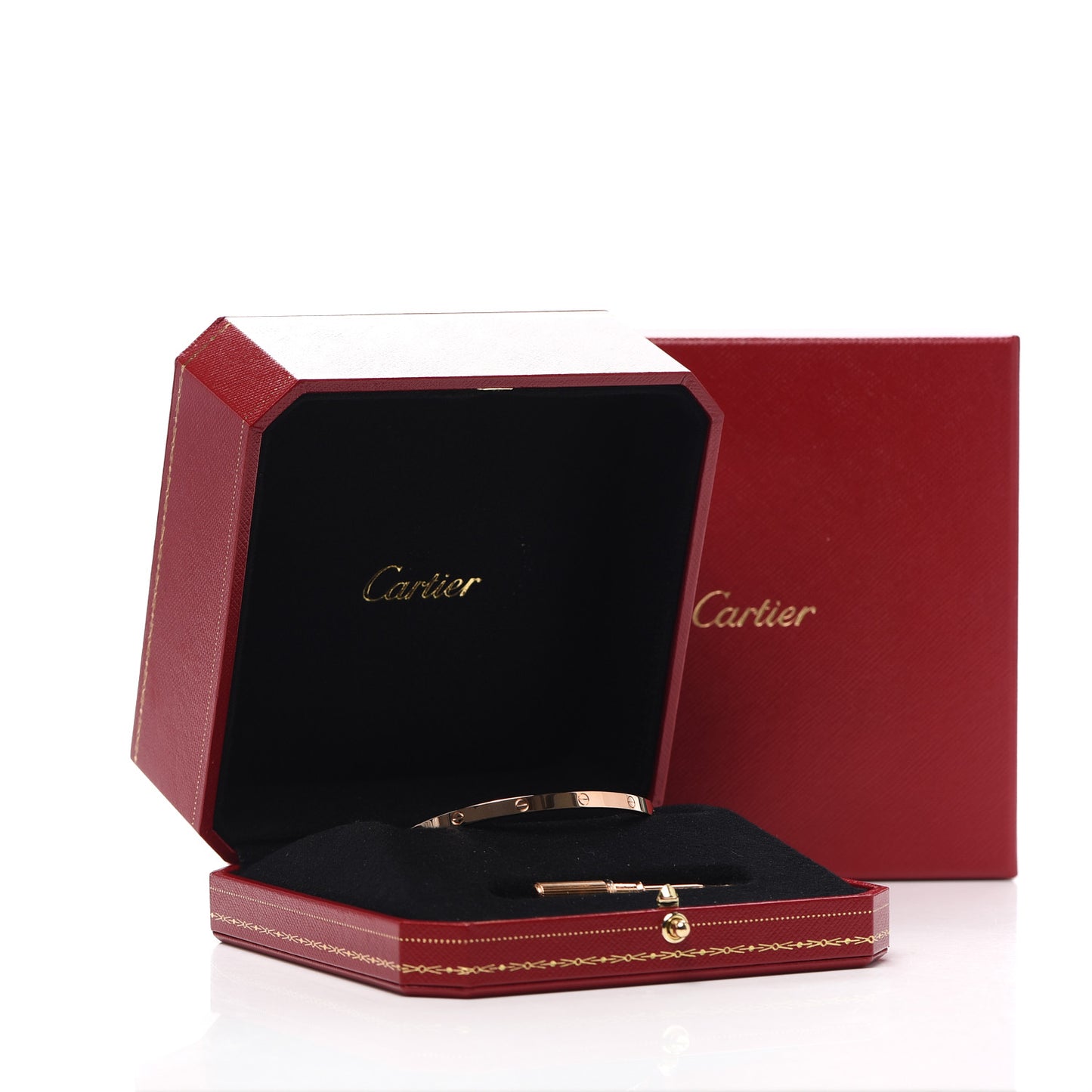 18K Pink Gold Small LOVE Bracelet 17