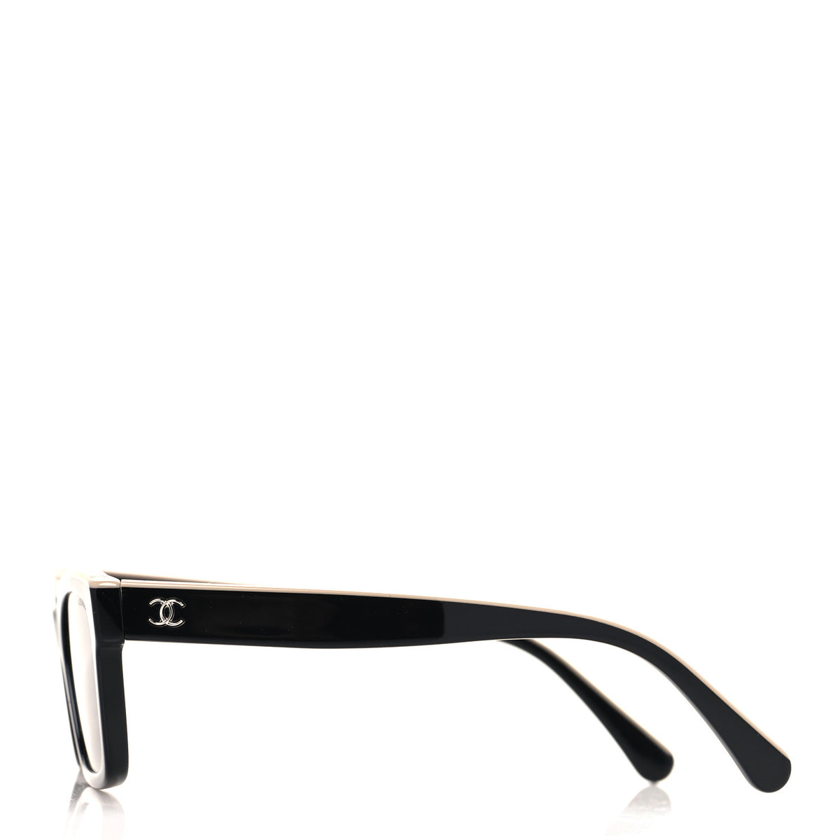 Chanel Acetate Polarized Square Sunglasses 5417 Black Beige 3 of 7