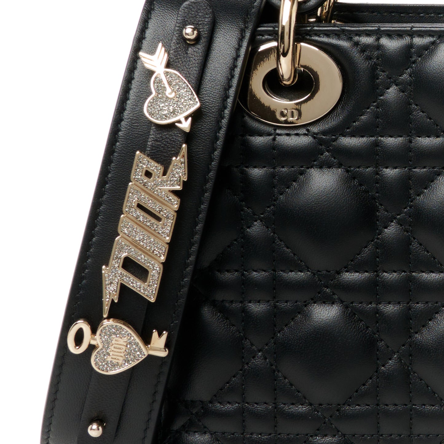 Lambskin Cannage Small My ABCDior Lady Dior Black