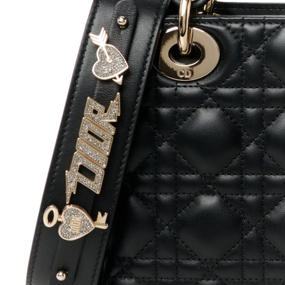 Christian Dior Lambskin Cannage Small My ABCDior Lady Dior Black 8 of 10