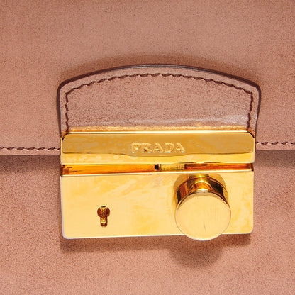 Prada Spazzolato Pushlock Clutch 9 of 9