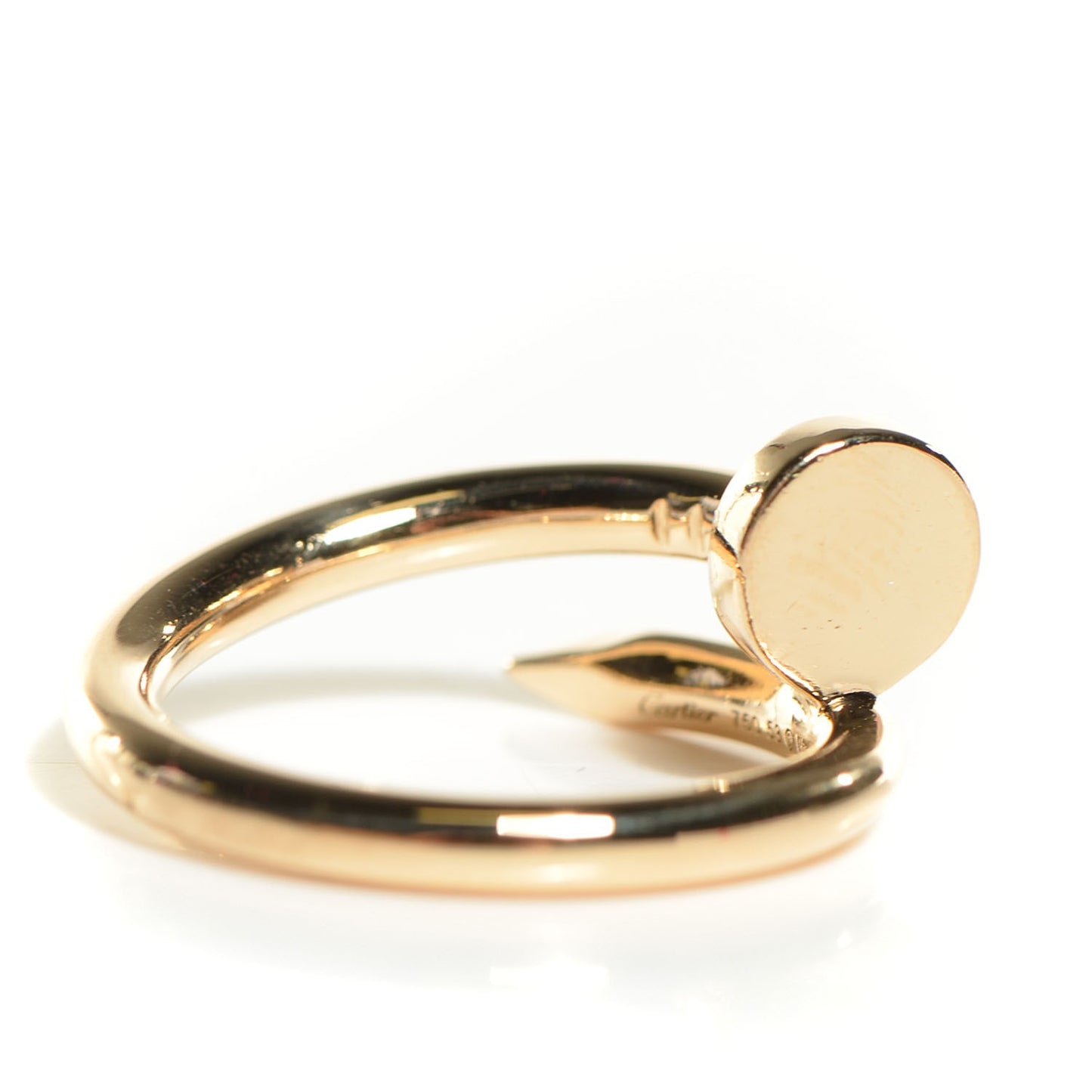 18K Yellow Gold Juste Un Clou Ring Size 53 US 4.5