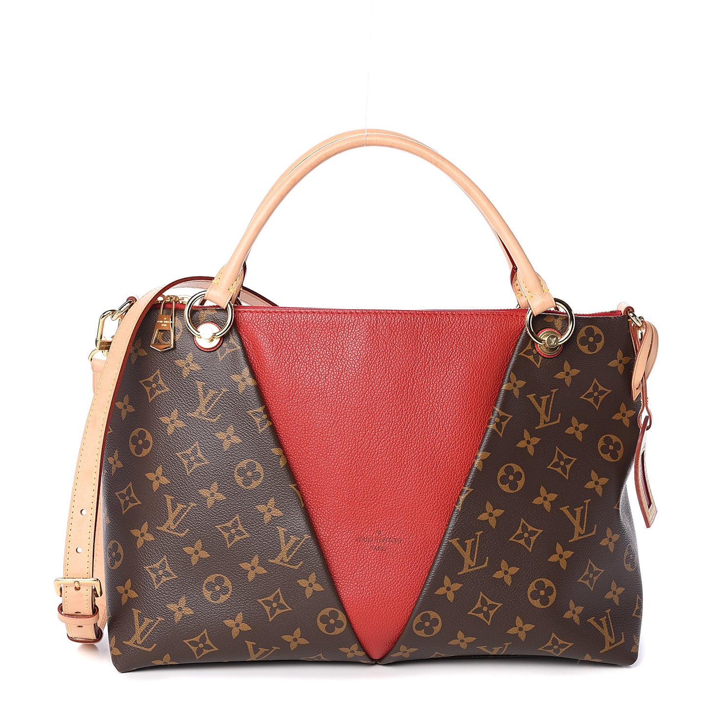 Monogram V Tote MM Cherry