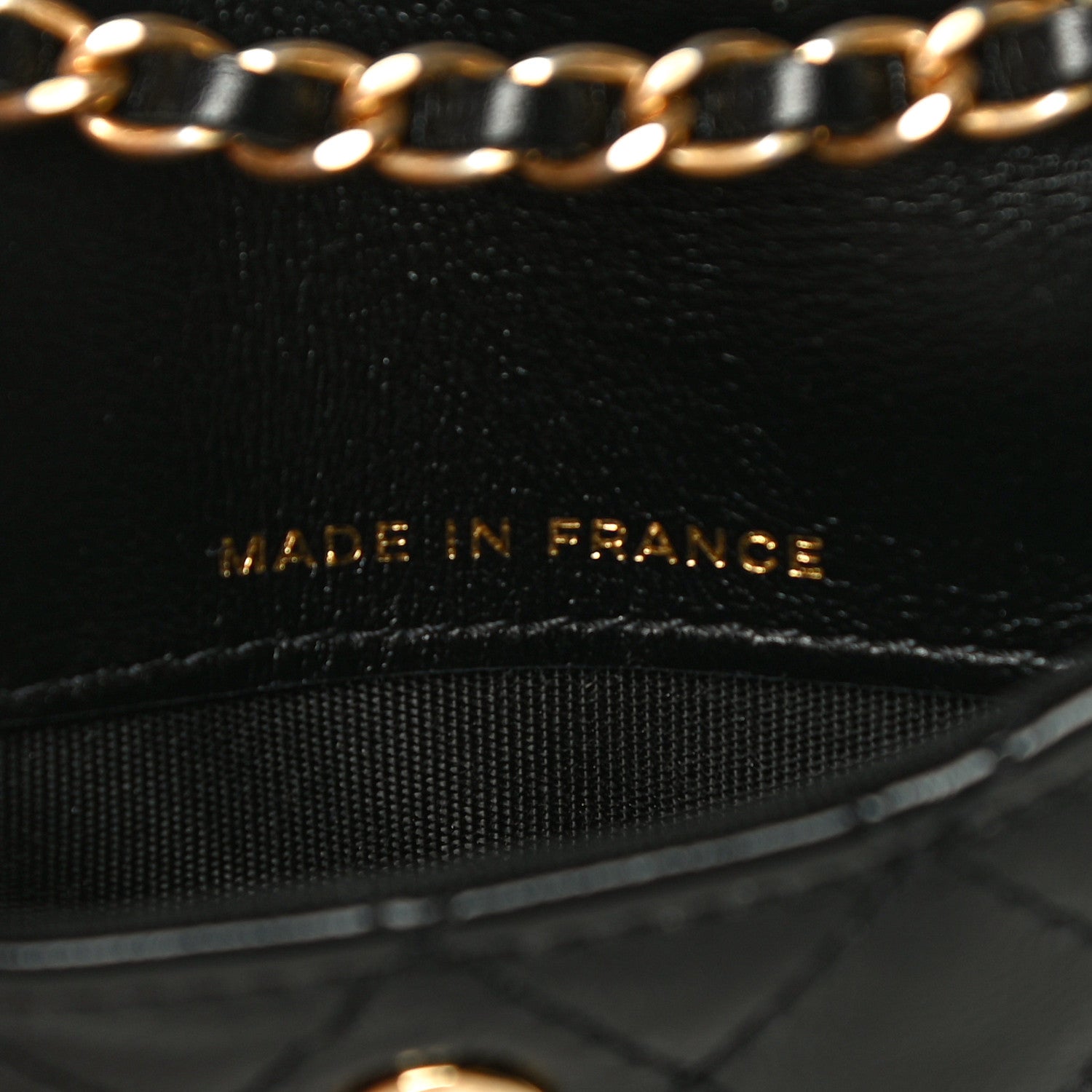Chanel Shiny Aged Calfskin Quilted Waist Belt Bag Black 7 of 11