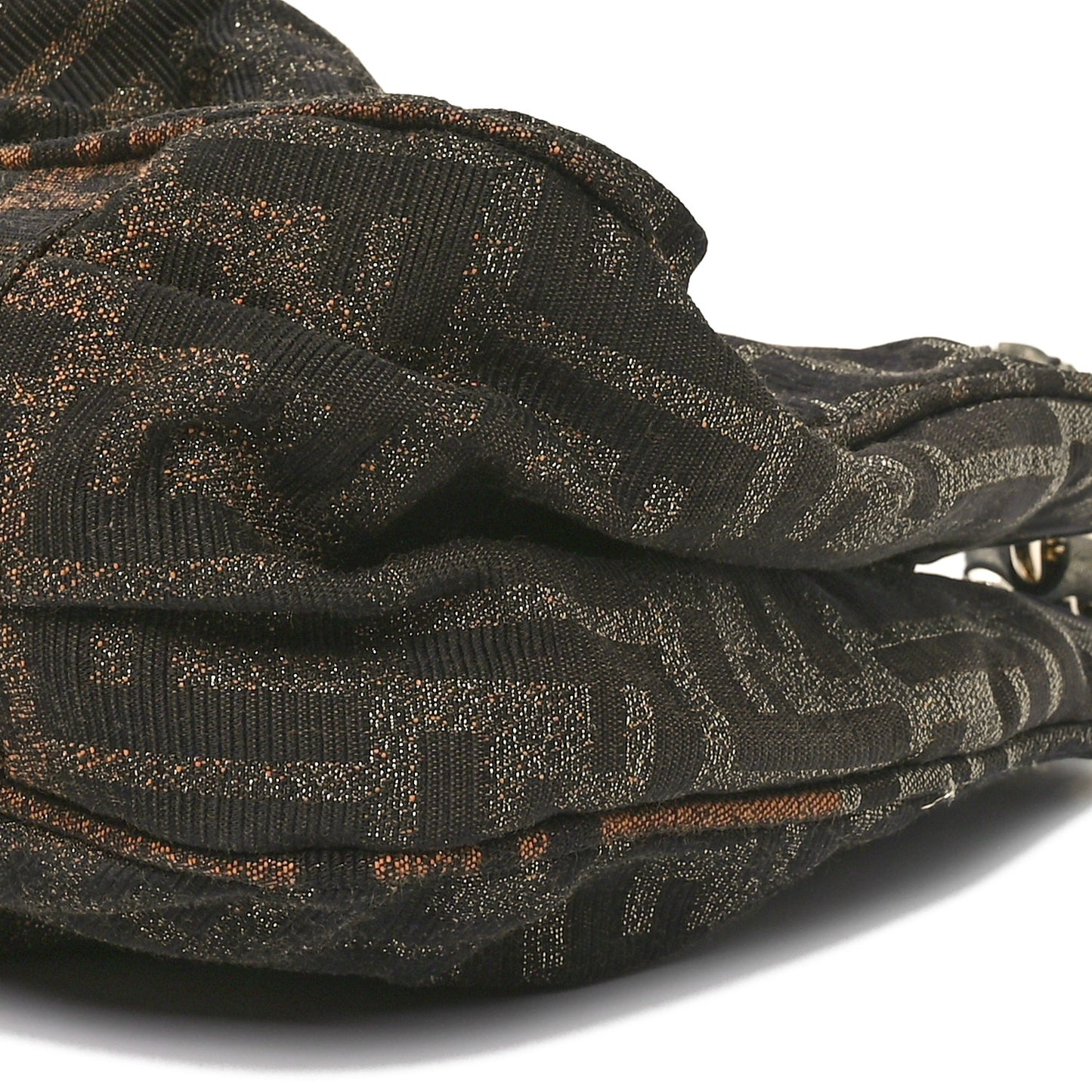Metallic Lurex Zucca Small Mia Tote Tobacco