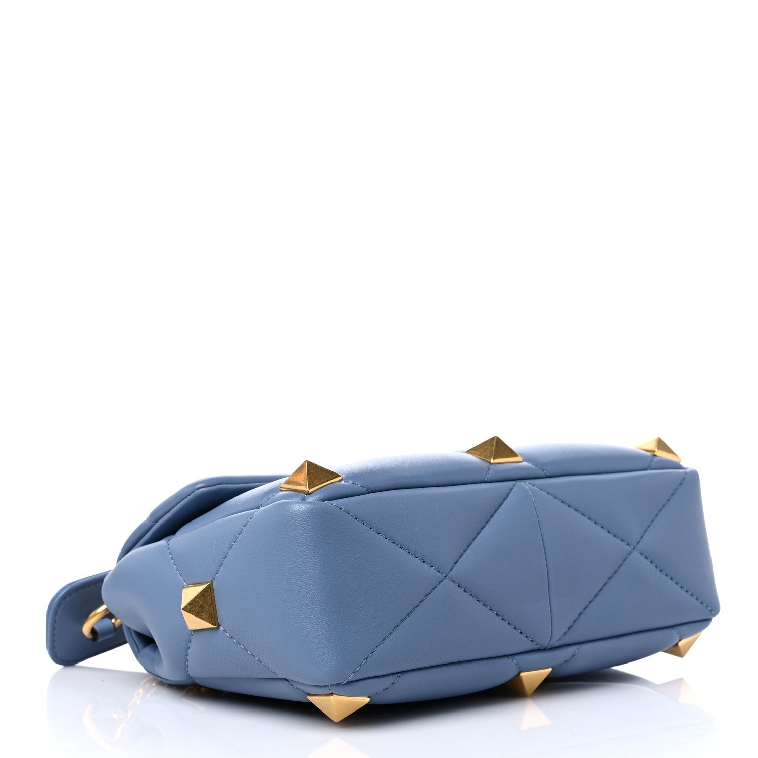 Valentino Garavani Nappa Medium Roman Stud Shoulder Bag Niagara 3 of 7
