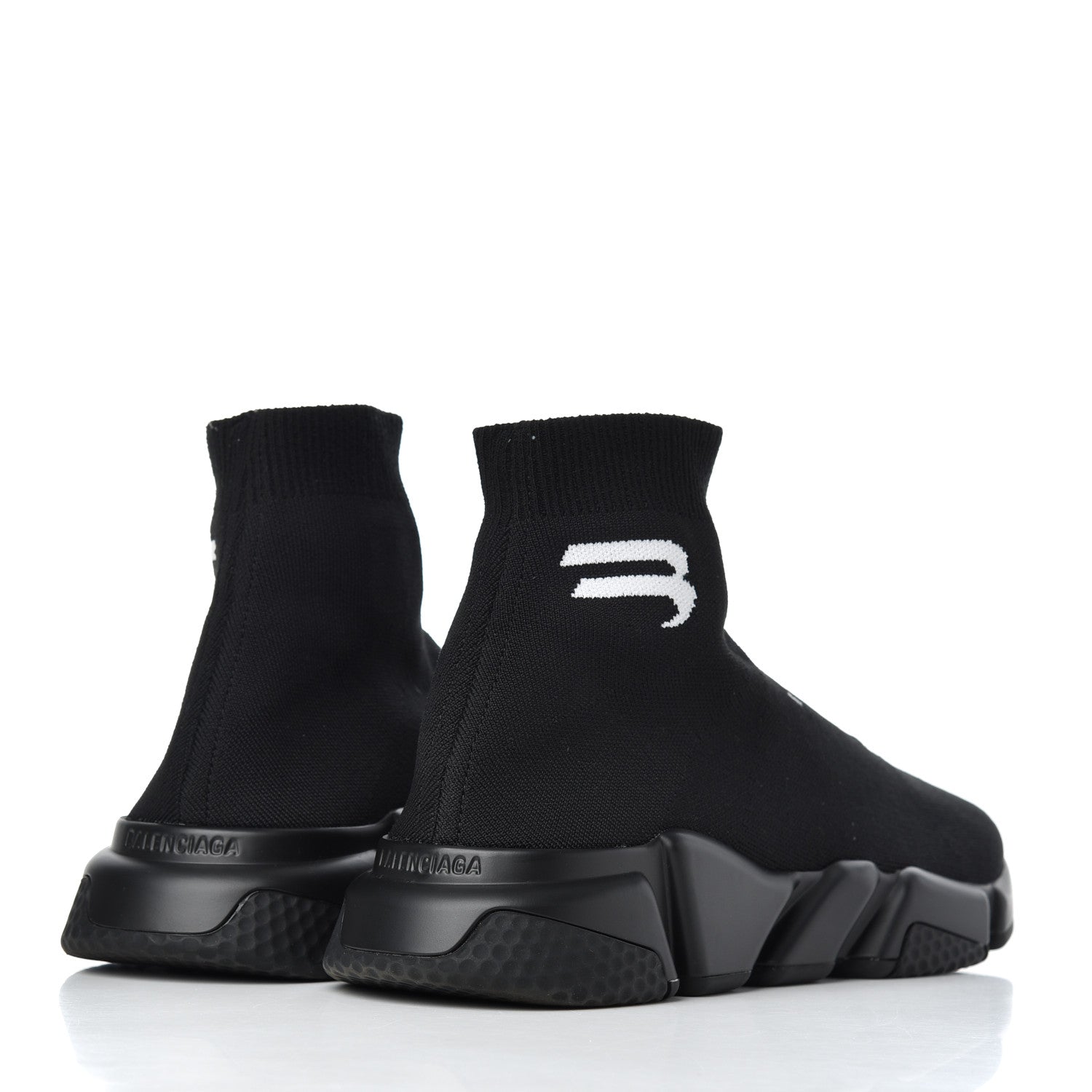 Balenciaga Neoprene Knit Soccer Mens Speed Sneakers 42 Black 4 of 9