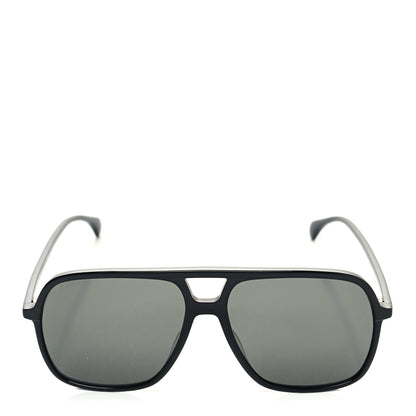Gucci Acetate Brow Bar Aviator Sunglasses GG0545S Black 2 of 8