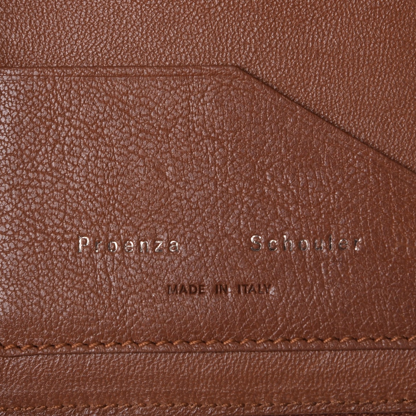 Lambskin PS1 Large Zip Around Wallet Saddle