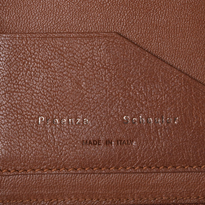 Proenza Schouler Lambskin PS1 Large Zip Around Wallet Saddle 6 of 7
