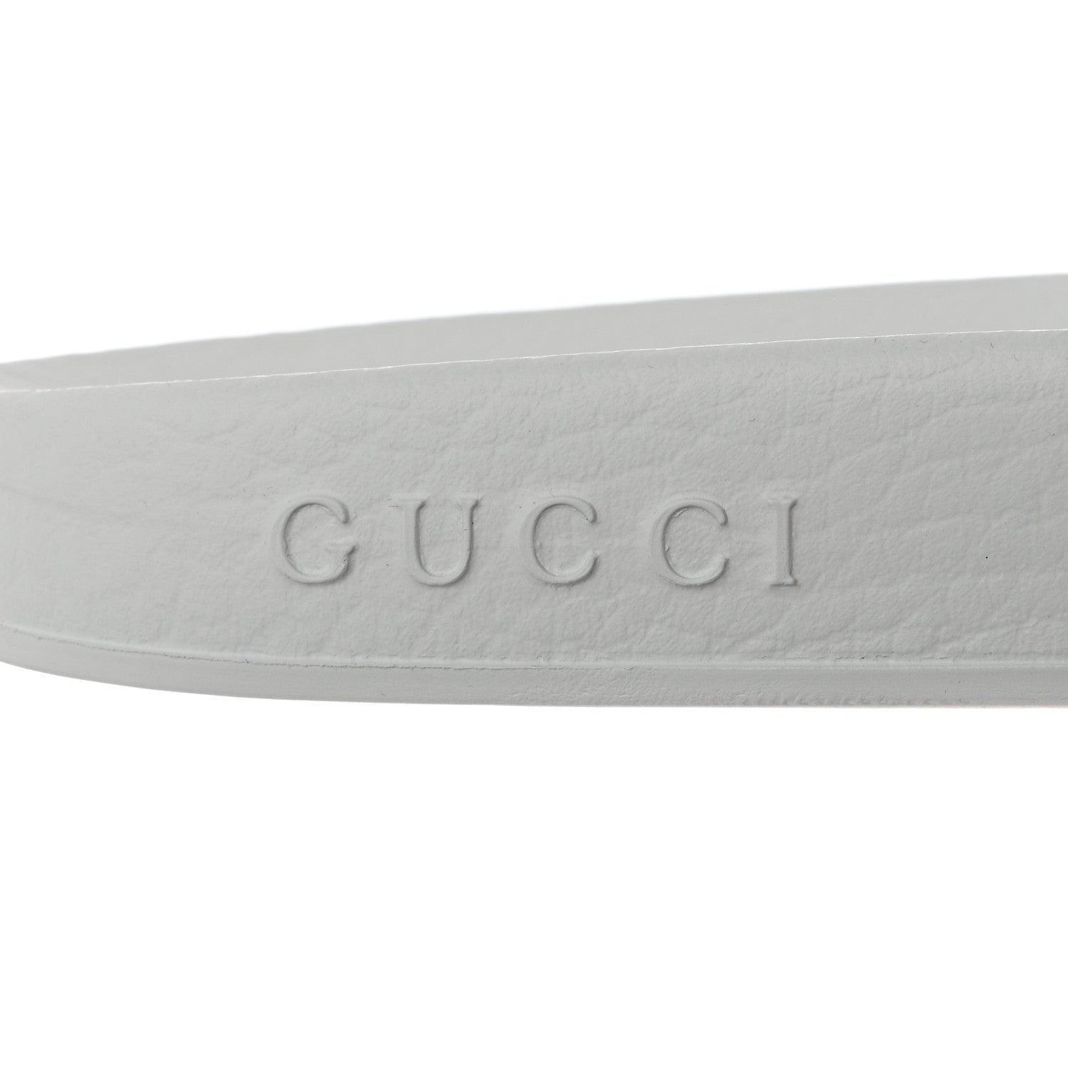 Gucci Nappa Miro Soft Calfskin Womens Interlocking G Slide Sandals 38 Great White Hibiscus Red 8 of 9