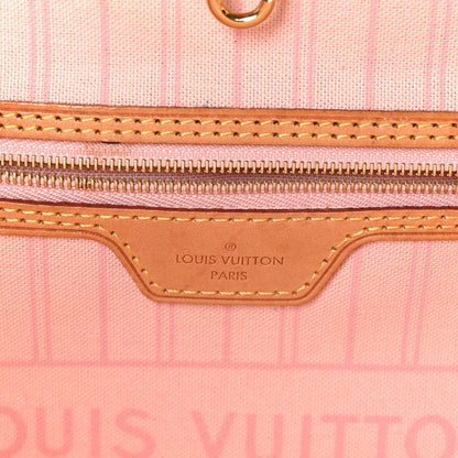 Louis Vuitton Damier Azur Neo Neverfull MM Rose Ballerine 7 of 11