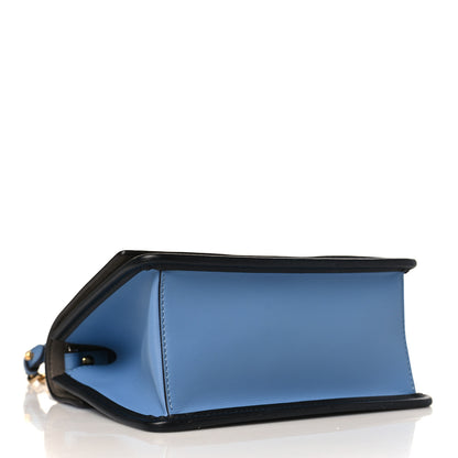 Fendi Vitello Century F is Fendi Bi-Color FF 1974 Embossed Small Kan I Shoulder Bag Nebula Maya Black 4 of 9