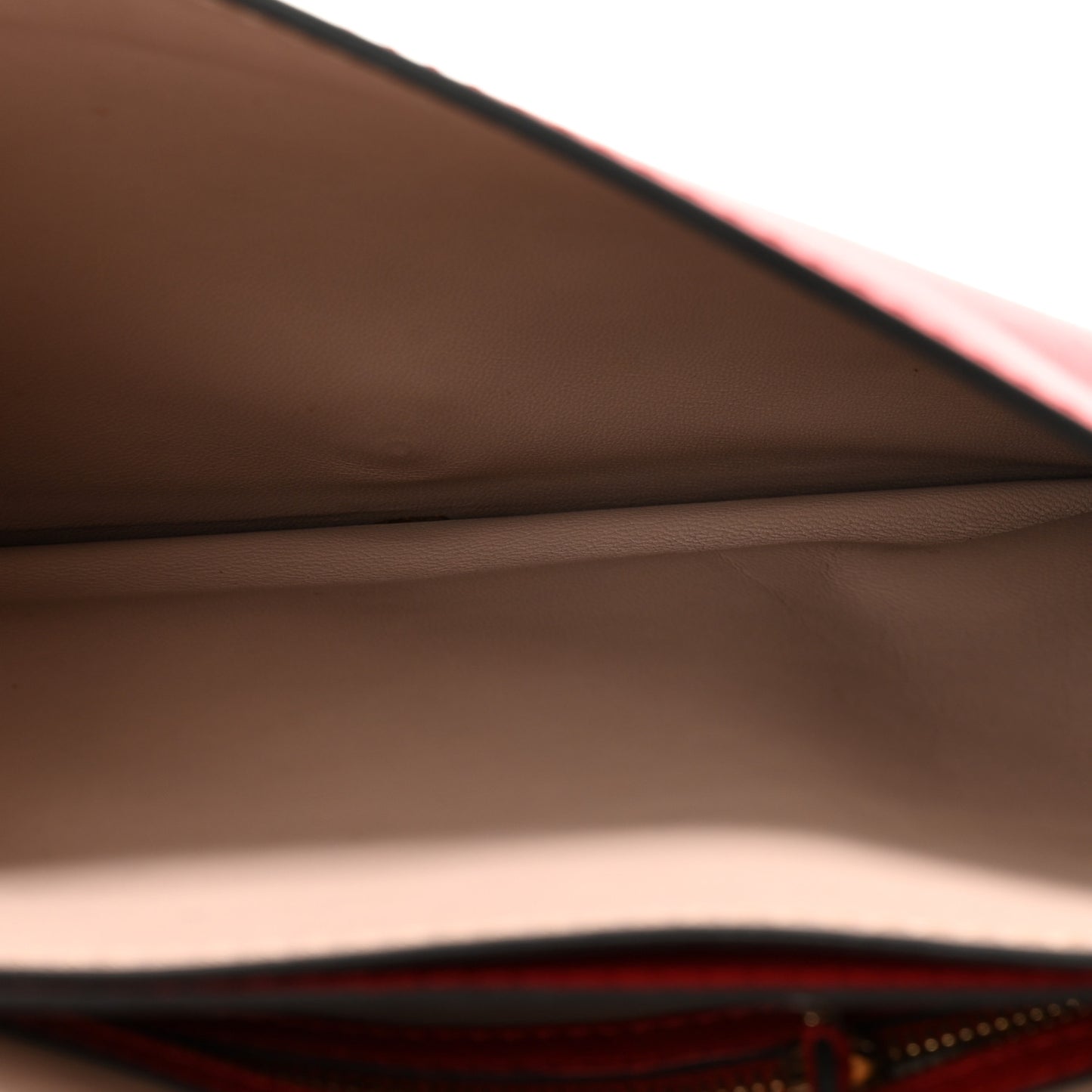 Nappa Rockstud Wristlet Clutch Rosso Valentino