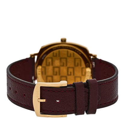 Gucci Stainless Steel Alligator 35mm Grip Quartz Watch Burgundy 3 of 5