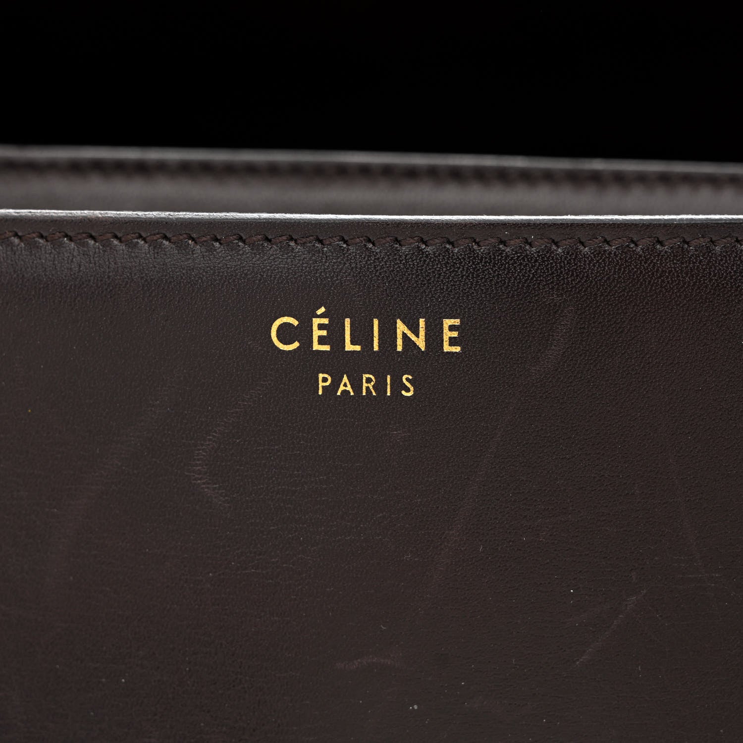 Celine Smooth Calfskin Large Classic Box Flap Bag Black 6 of 17