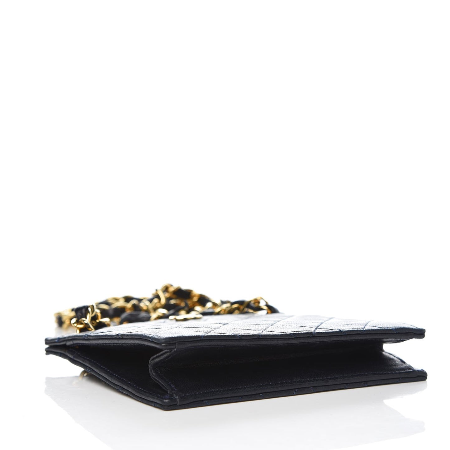 Lambskin Quilted Crossbody Navy