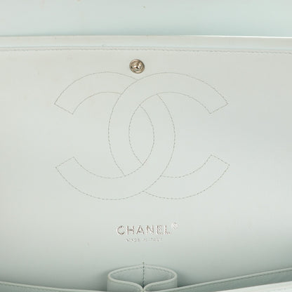 Chanel Patent Quilted Jumbo Double Flap Light Green 6 of 9