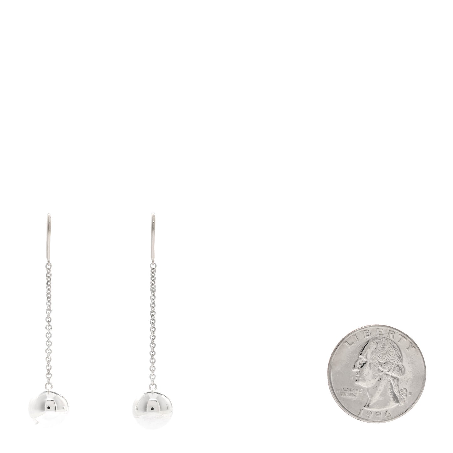 Sterling Silver 10mm HardWear Ball Drop Earrings