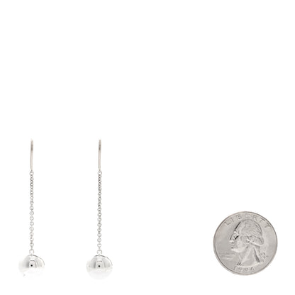 Tiffany Sterling Silver 10mm HardWear Ball Drop Earrings 2 of 3