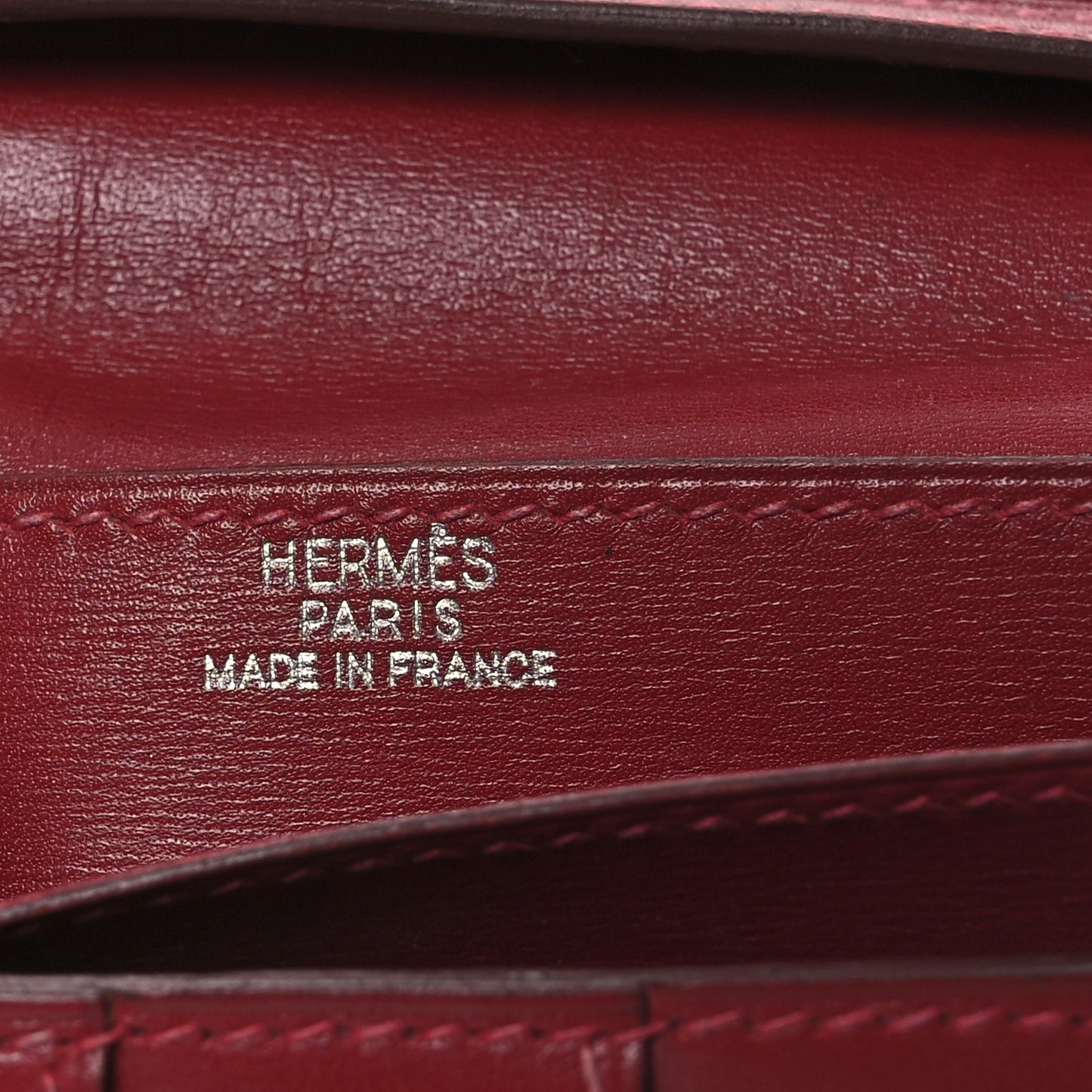 Tadelakt Bearn Gusset Wallet Rouge Vif