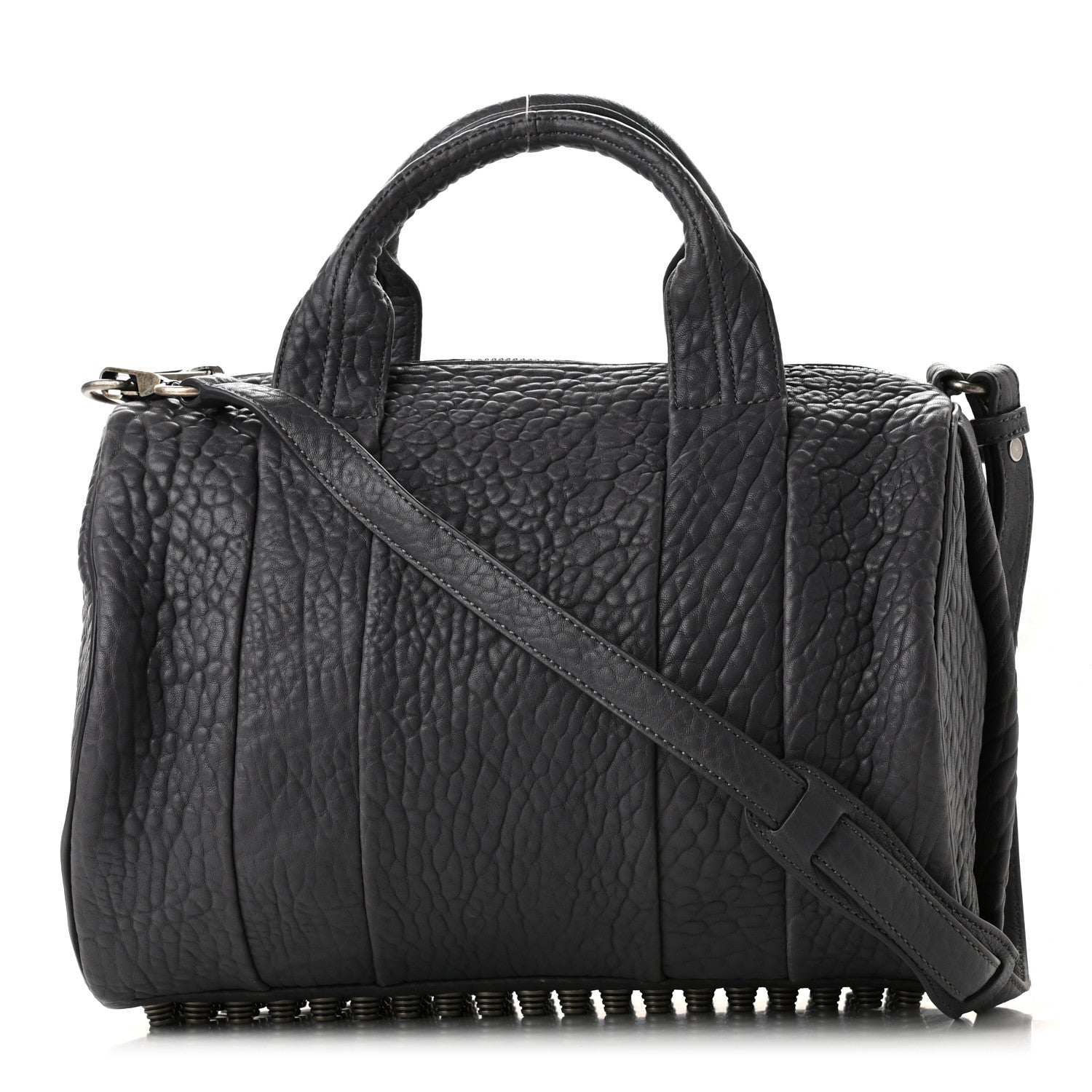 Alexander Wang Pebbled Lambskin Rocco Tundra Silver Hardware 1 of 8