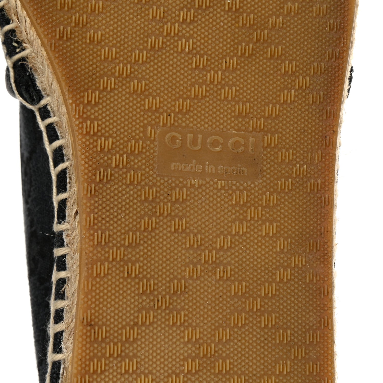 Gucci Monogram Espadrilles 37.5 Black 7 of 9