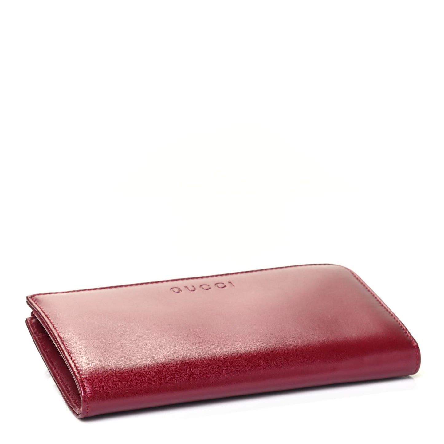 Smooth Calfskin Donna Long Wallet Red