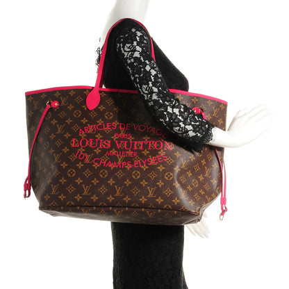Louis Vuitton Monogram Articles de Voyage Ikat Neverfull GM Rose Indien 2 of 7
