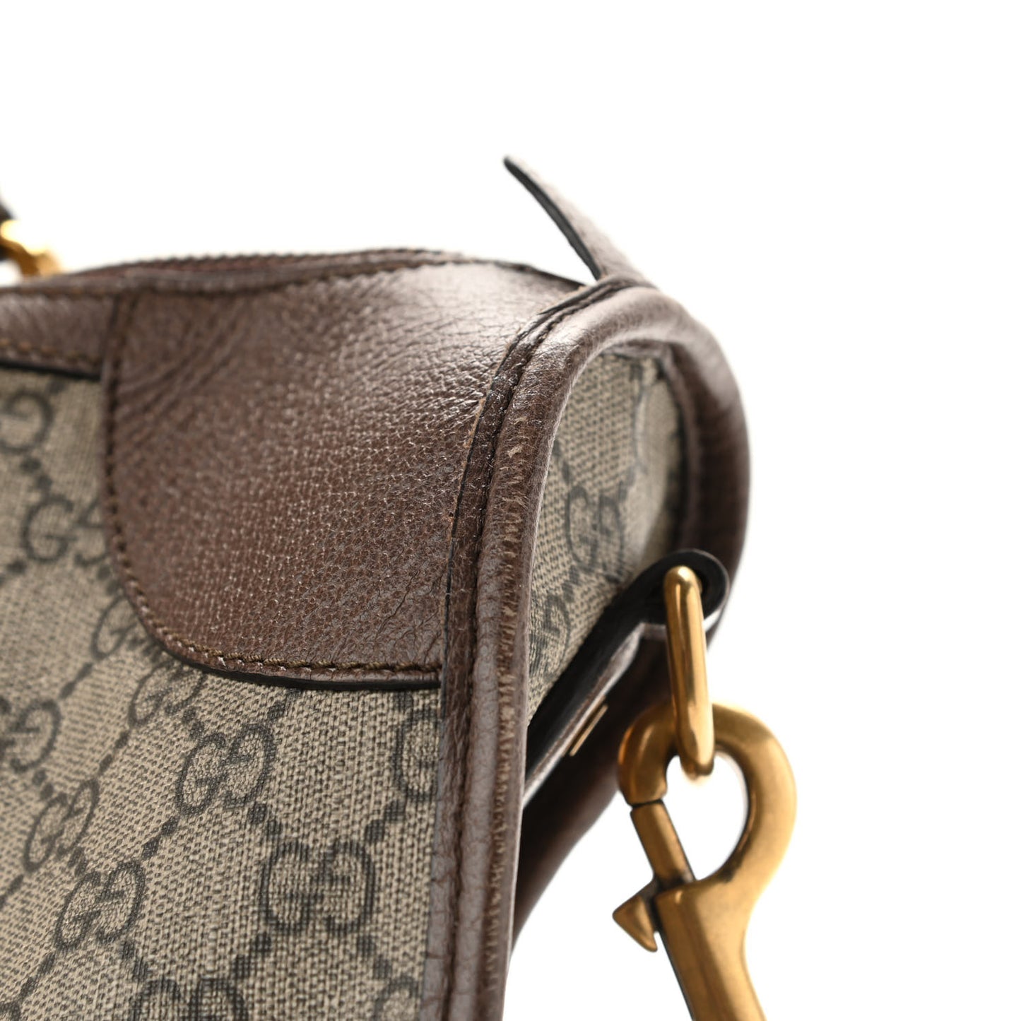 Soft GG Supreme Monogram Web Neo Vintage Duffle Bag Beige New Acero Crop