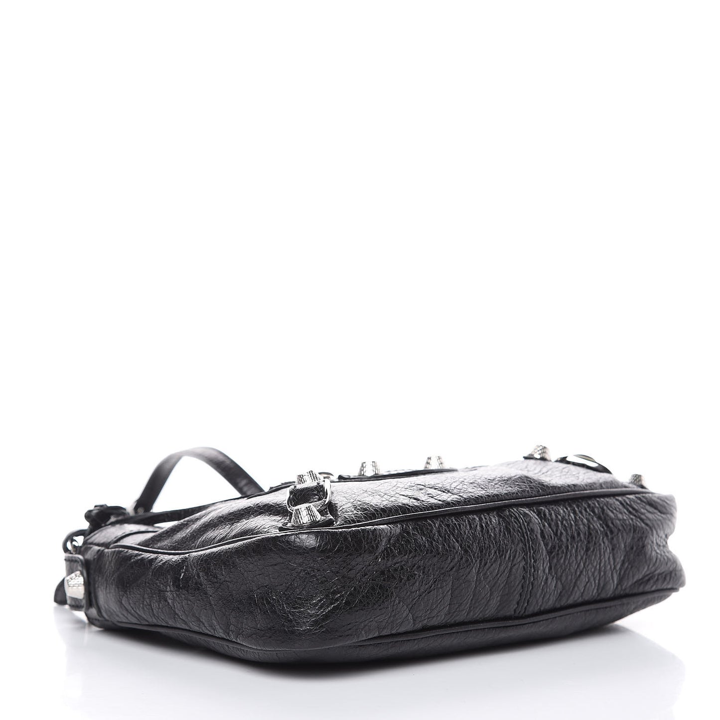 Agneau Giant 12 Silver Hardware Hip Black