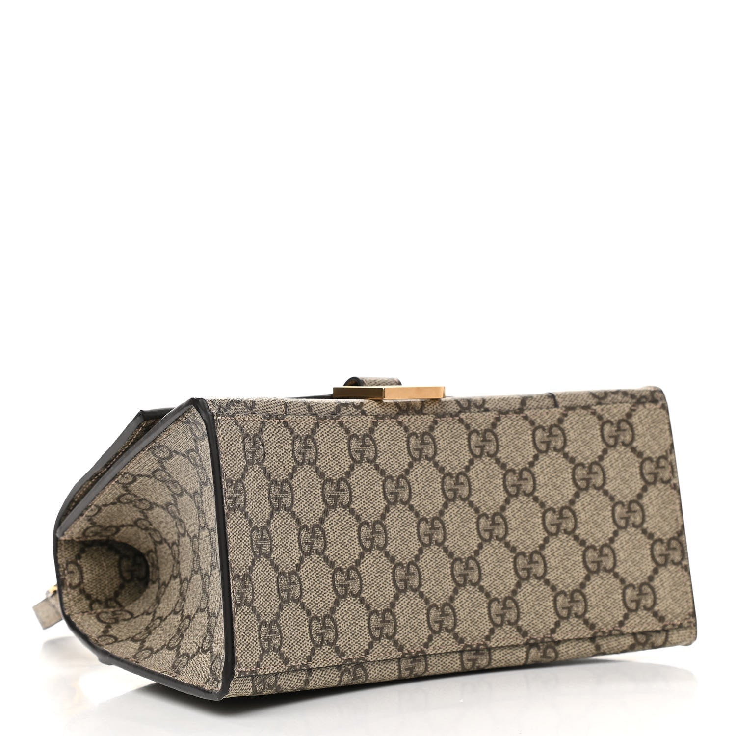 Balenciaga X GUCCI GG Supreme Monogram Small Hourglass Top Handle Bag Beige Ebony 4 of 10