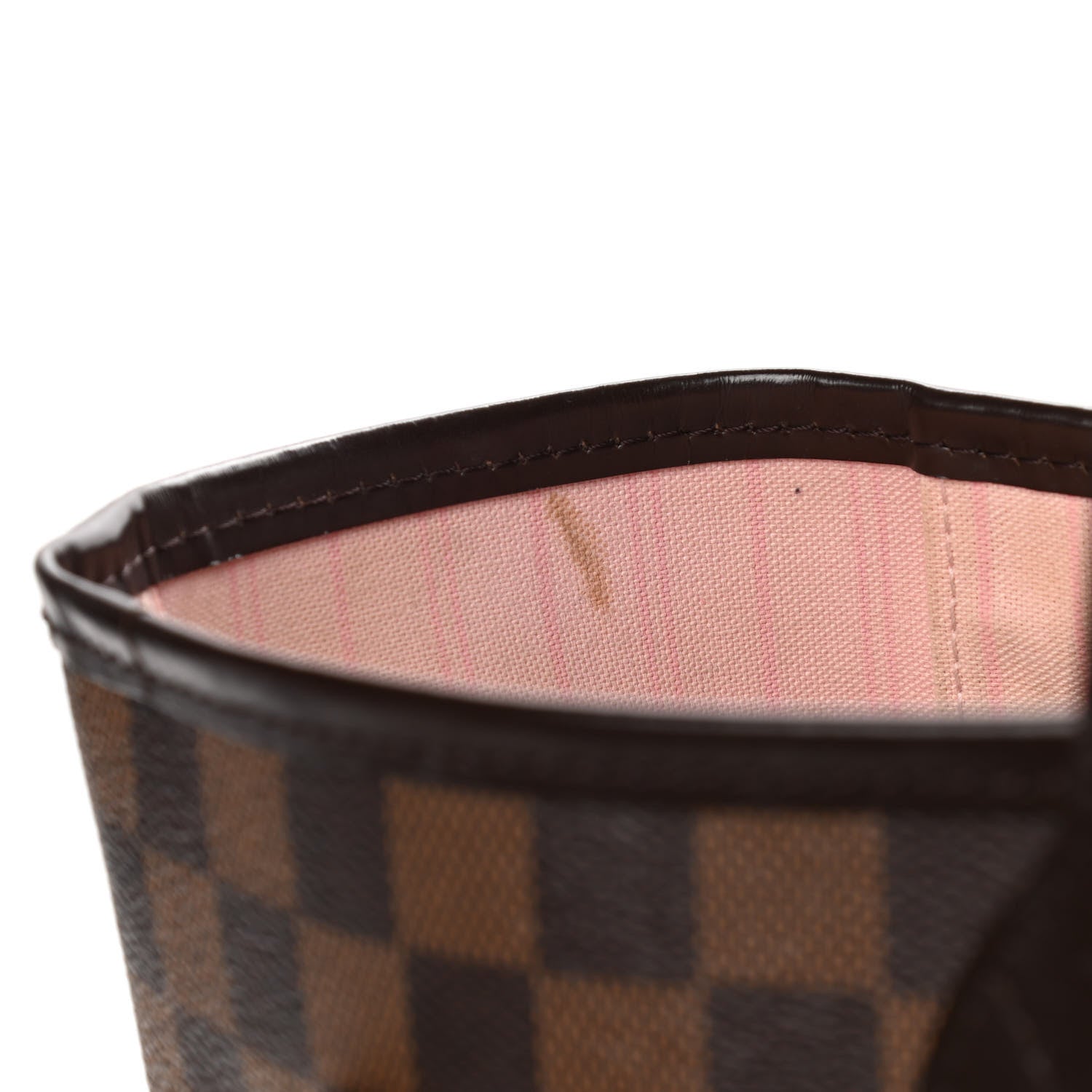 Louis Vuitton Damier Ebene Neo Neverfull MM Rose Ballerine 11 of 14
