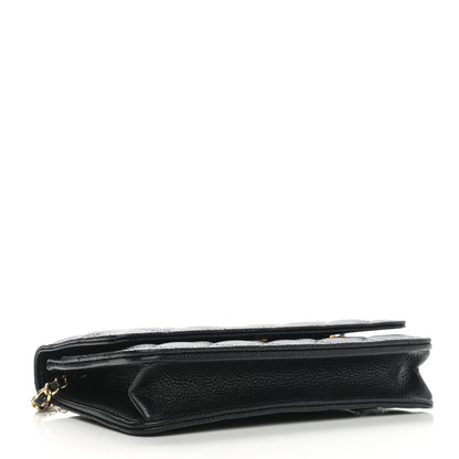 Chanel Caviar Quilted Wallet On Chain WOC Black 4 of 10