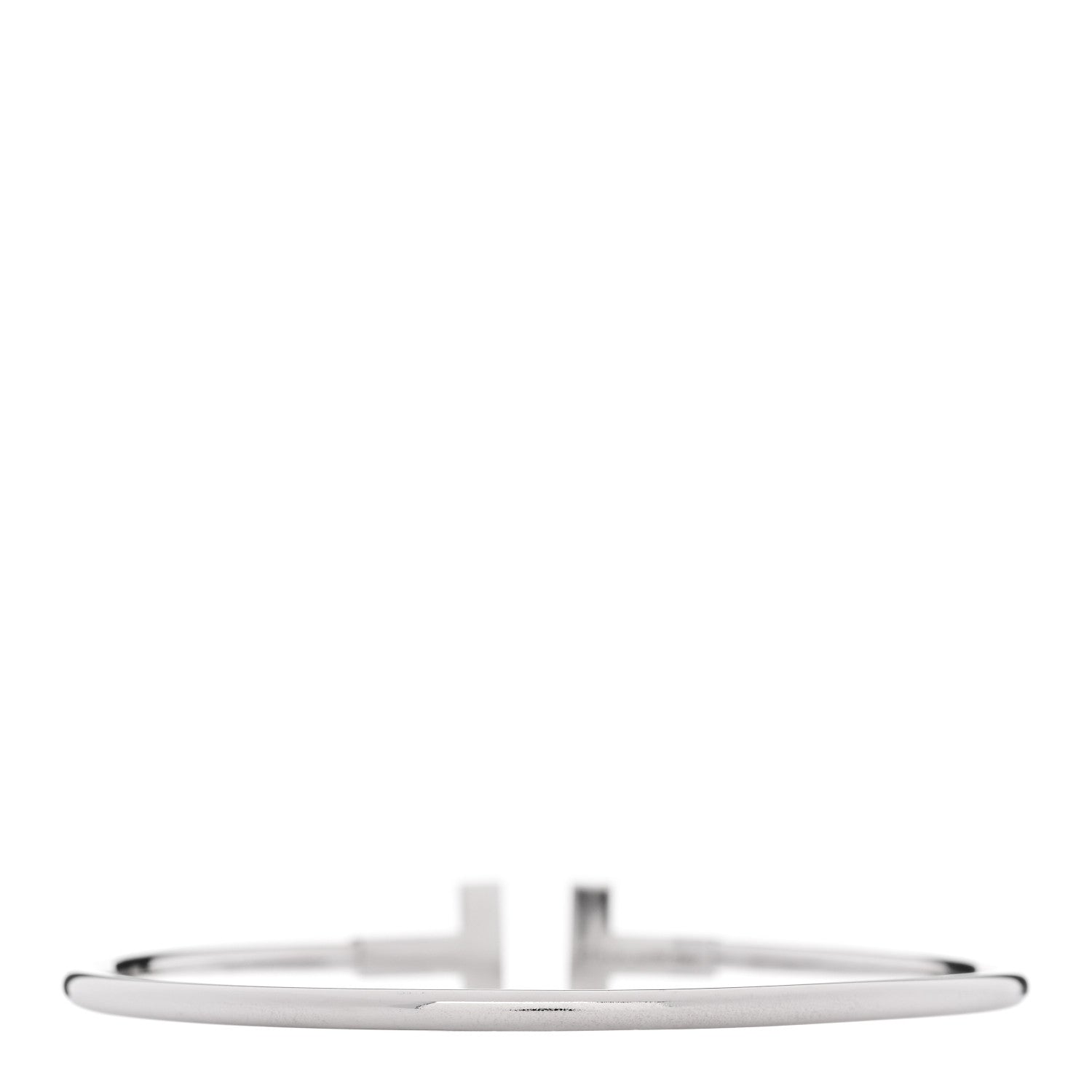 Tiffany 18K White Gold T Wire Bracelet 2 of 3