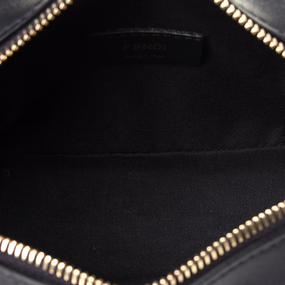 Fendi Vitello Century Bi-Color FF 1974 Embossed Mini Camera Case Maya Black 5 of 9
