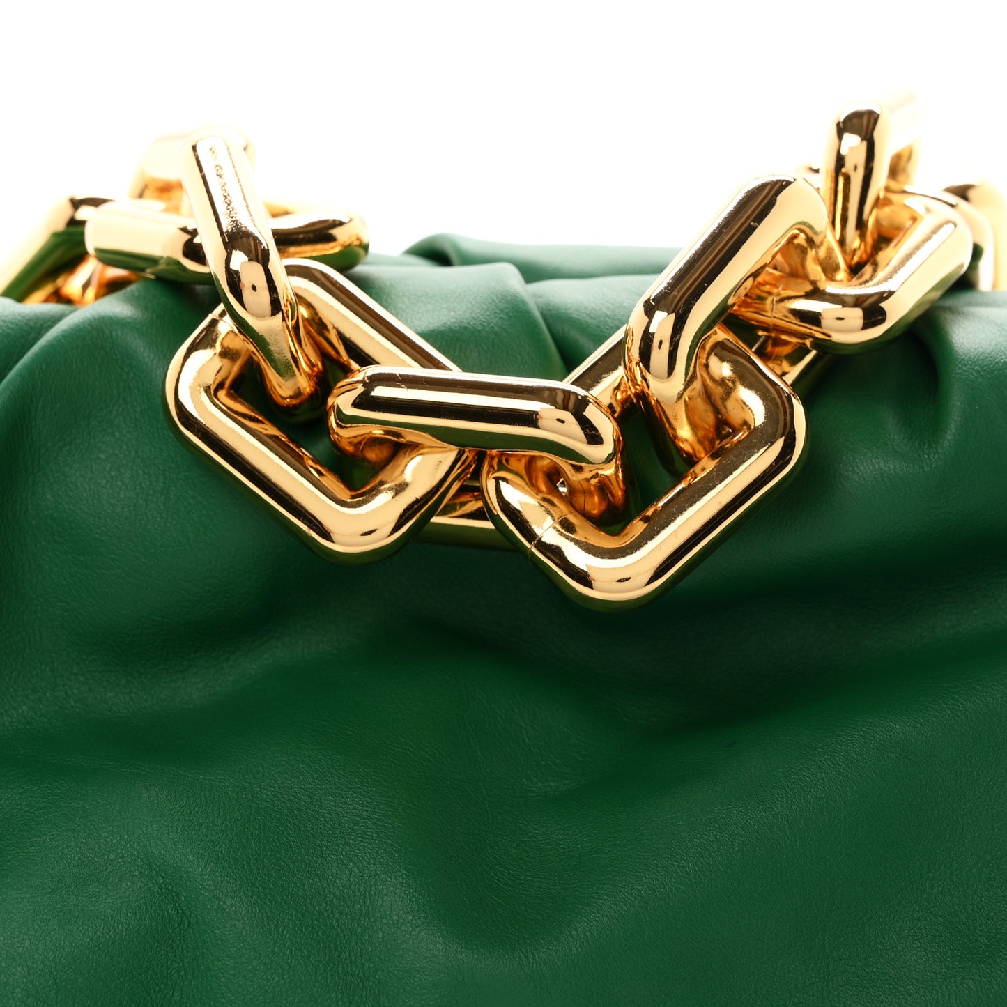Calfskin The Pouch Chain Racing Green