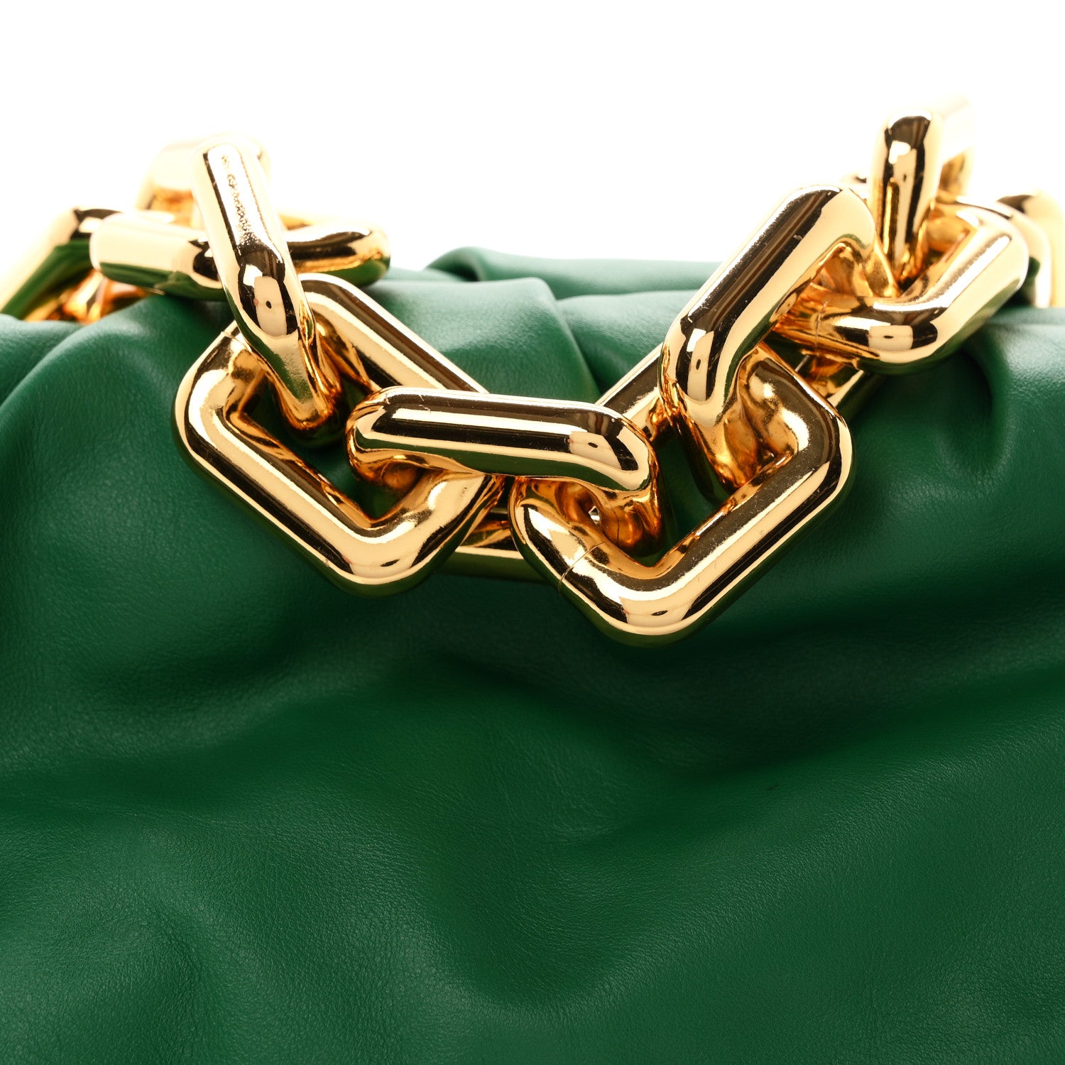 Bottega Veneta Calfskin The Pouch Chain Racing Green 8 of 10
