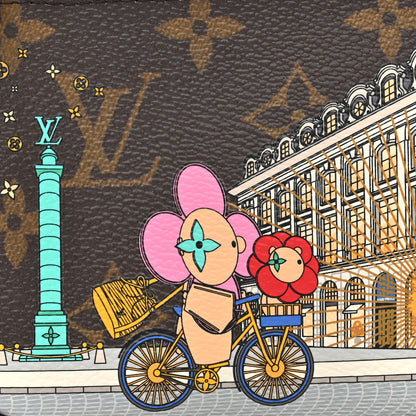 Louis Vuitton Monogram 2022 Christmas Animation Paris Mini Pochette Accessories Pink 7 of 10