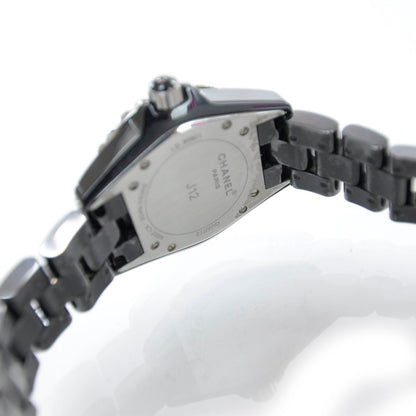 Chanel Stainless Steel Ceramic Ruby 33mm J12 Quartz Watch Black 6 of 8