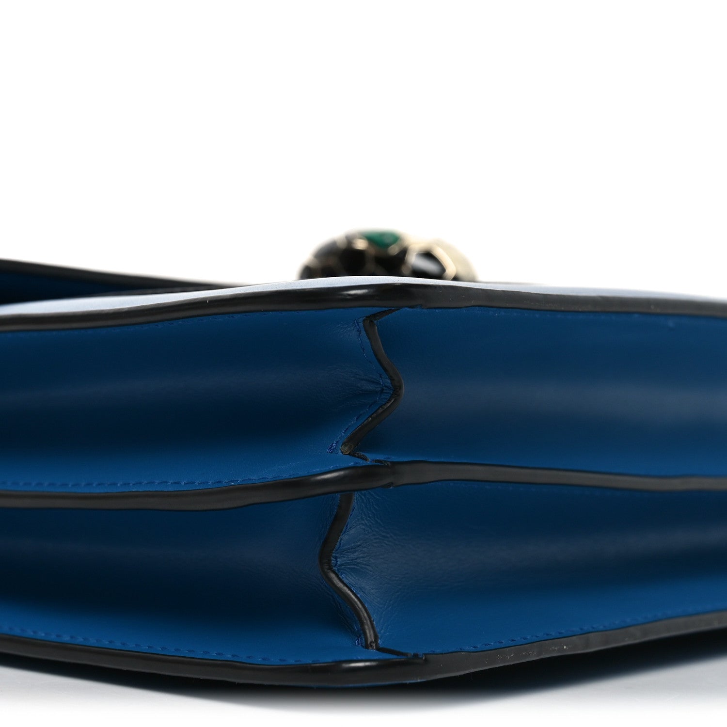 Bulgari Calfskin Serpenti Forever Shoulder Bag Blue 8 of 9