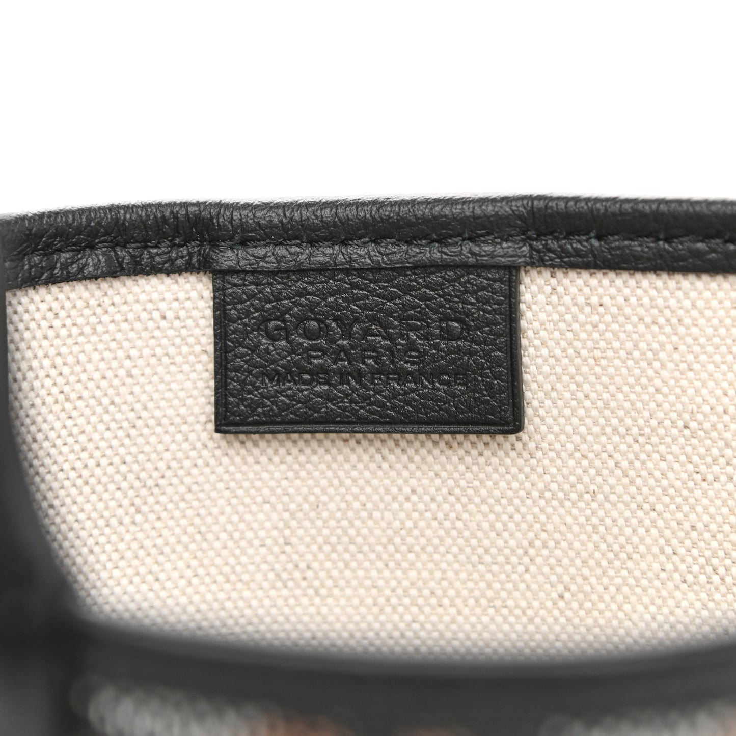 Goyardine Poitiers Tote Black