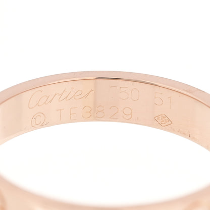 Cartier 18K Pink Gold 3.5mm LOVE Wedding Band Ring 51 5.75 4 of 5
