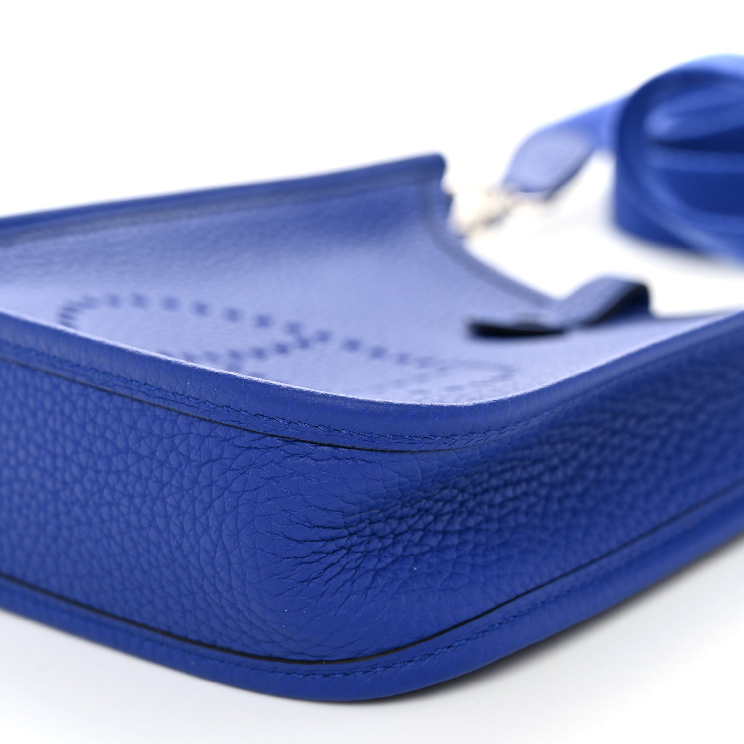 Hermes Taurillon Clemence Evelyne TPM Bleu Electrique 10 of 11