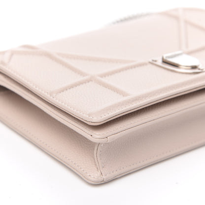 Christian Dior Grained Calfskin Diorama Wallet on Chain Pouch Rose Poudre 7 of 9