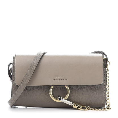 Chloe Calfskin Mini Faye Shoulder Bag Motty Grey 1 of 12