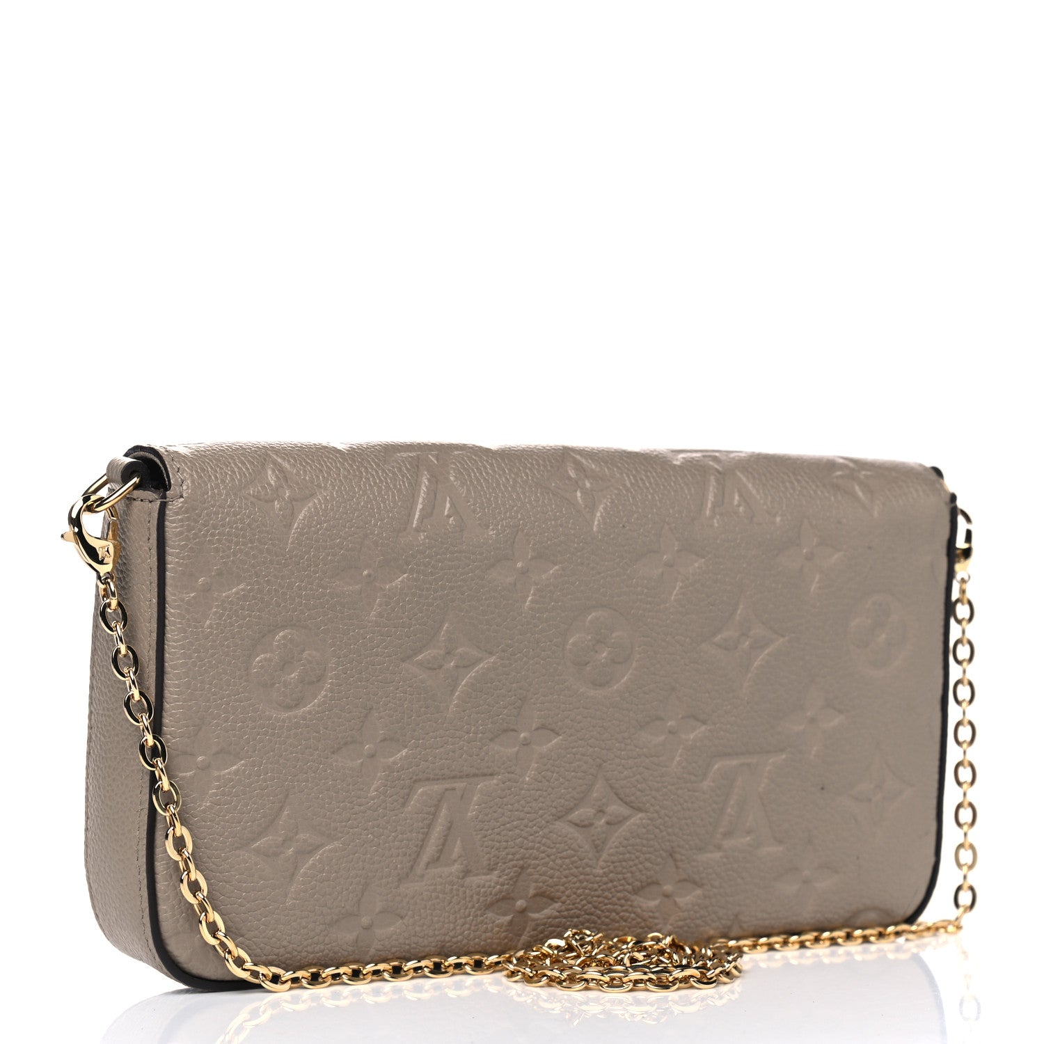 Louis Vuitton Empreinte Pochette Felicie Chain Wallet Tourterelle 2 of 7