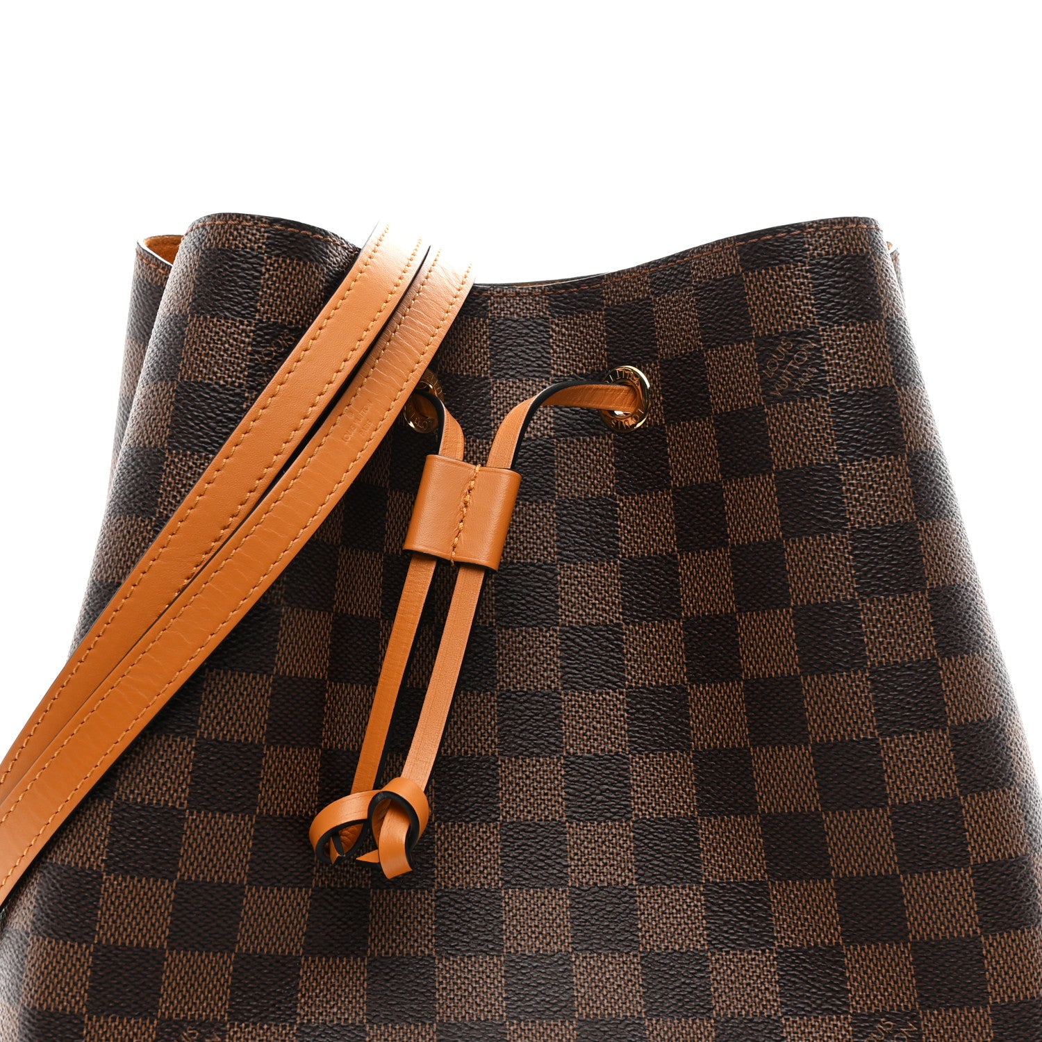 Louis Vuitton Damier Ebene Neonoe MM Safran 8 of 11