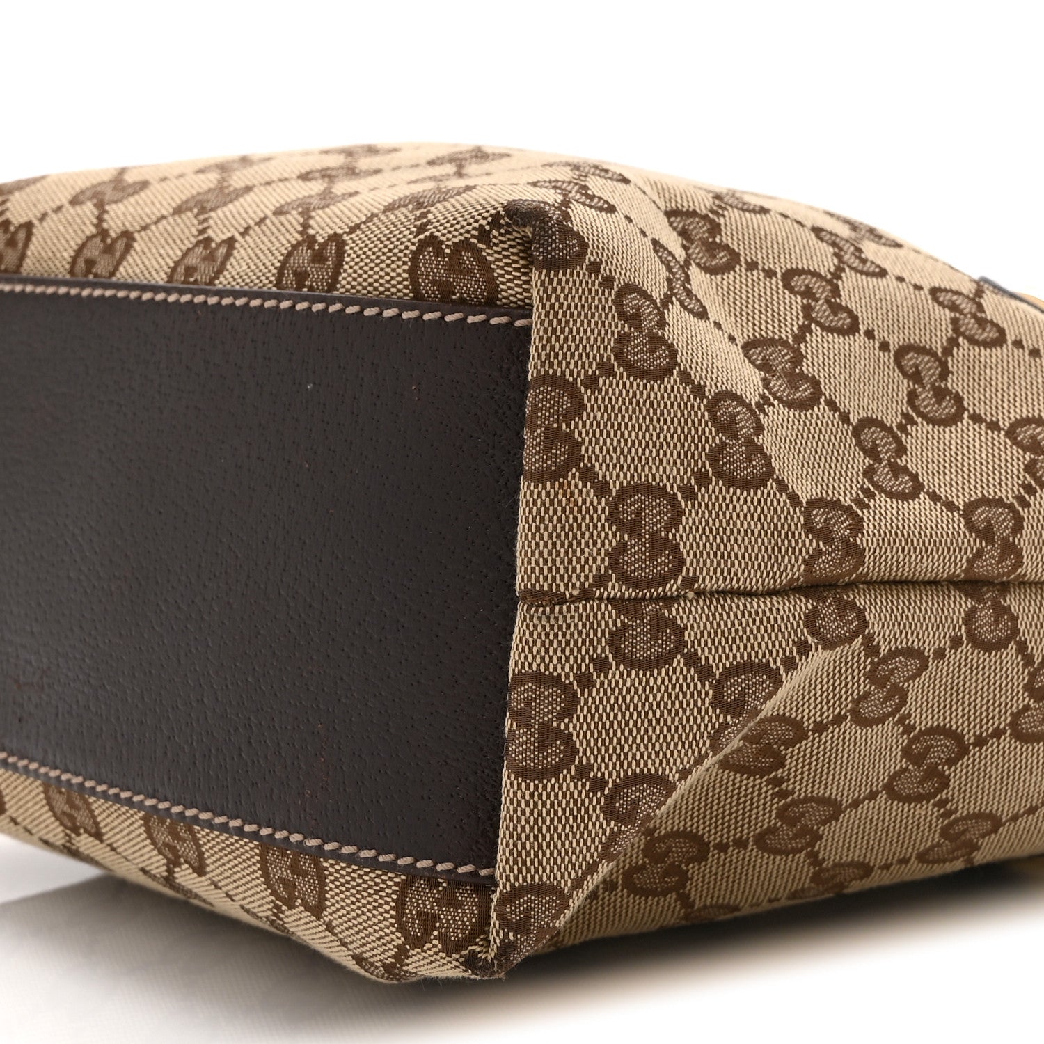 Gucci Monogram Small Charmy Tote Dark Brown 10 of 10