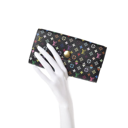 Louis Vuitton Monogram Multicolor Sarah Wallet Black Grenade 2 of 13